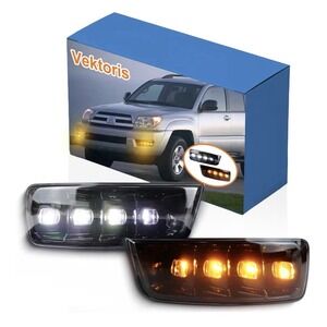 For Toyota 4Runner 2003-05 LED Front Bumper Daytime Running Light Turn Fog Lamp